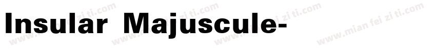 Insular Majuscule字体转换